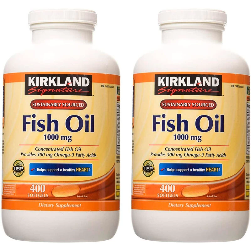 Kirkland Signature Fish Oil Concentrate 2 Pack 400 Count