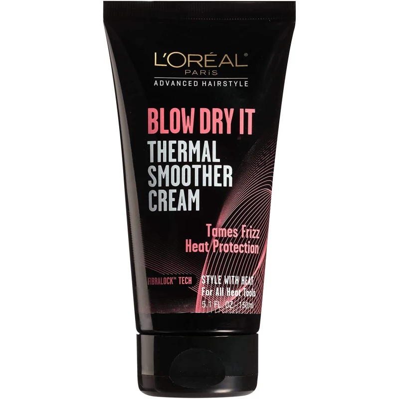 LOreal Paris Advanced Hairstyle Blow Dry It Thermal Smoother Cream 5.1 Ounce