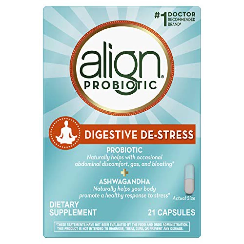 Wholesale Align Probiotic, Digestive De-stress, Probiotic with Ashwagandha, which Helps with a healthy response to stress, 21 Capsules