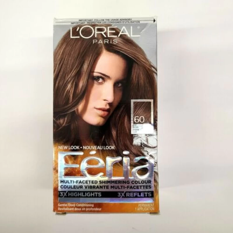 Wholesale L'Oreal Feria Multi-Faceted Shimmering Color, 60 Light Brown, 1 ea (Pack of 3)