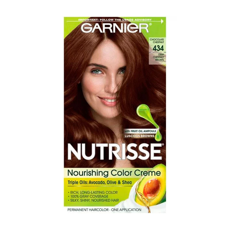Wholesale Garnier Nutrisse Nourishing Hair Color Creme, 434 Deep Chestnut Brown (Chocolate Chestnut) (Packaging May Vary)