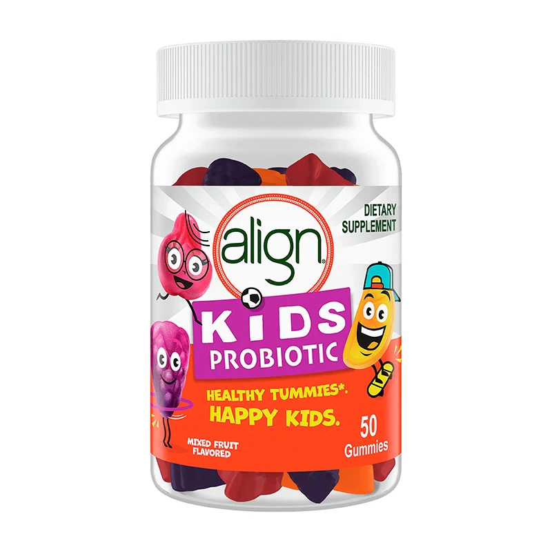 Wholesale Align Kids Probiotic, Digestive Health for Kids, Prebiotic + Probiotic, Mixed Fruit Flavor, 50 Gummies