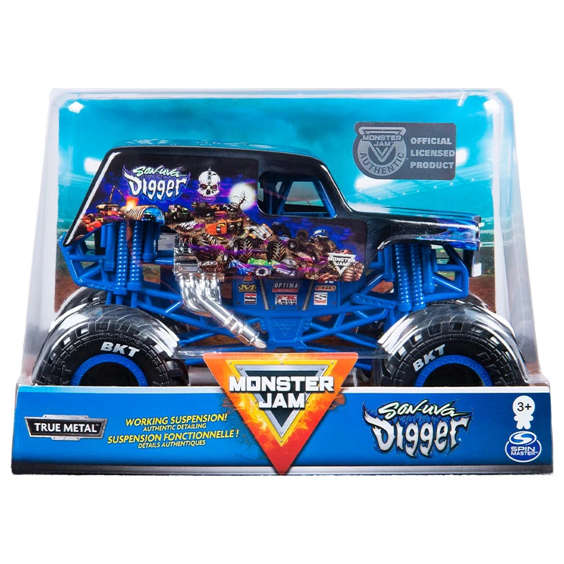 Wholesale Monster Jam, Official Son-uva Digger Monster Truck, Die-Cast Vehicle, 1:24 Scale