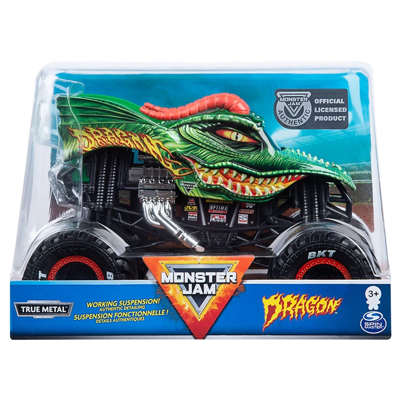 Wholesale Monster Jam, Official Dragon Monster Truck, Die-Cast Vehicle, 1:24 Scale
