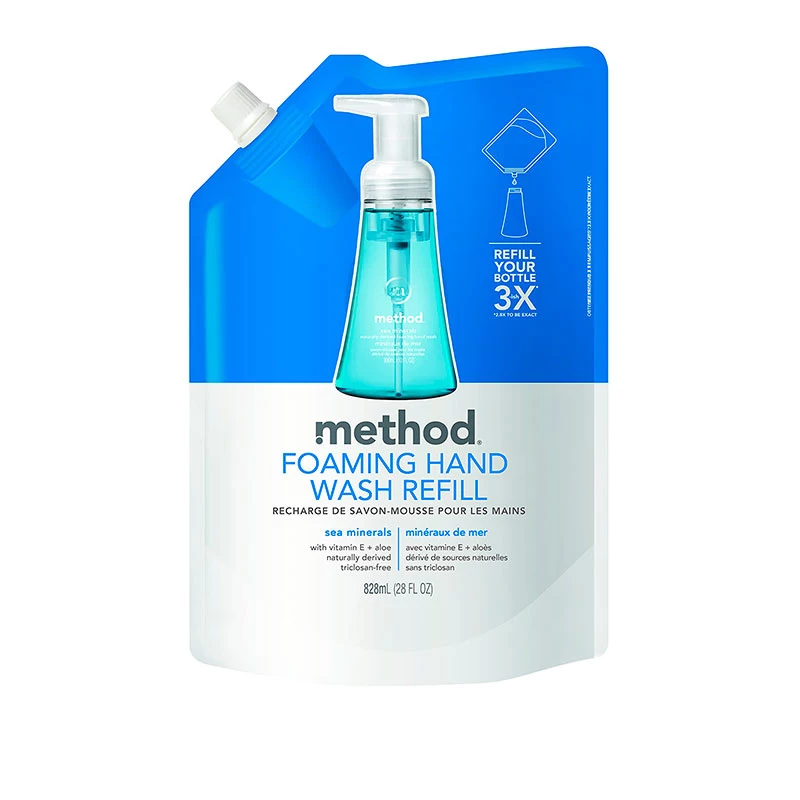 Wholesale Method, 00667, Foaming Hand Wash Refill, Sea Minerals, 28 oz Pouch