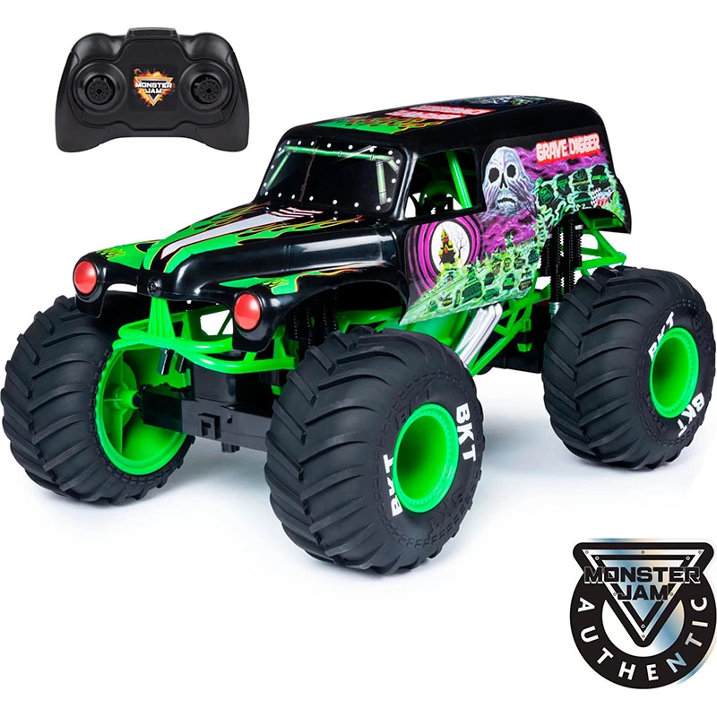 Wholesale Monster Jam, Official Grave Digger Remote Control Monster Truck, 1:10 Scale, with lights and sounds, for Ages 4 and Up