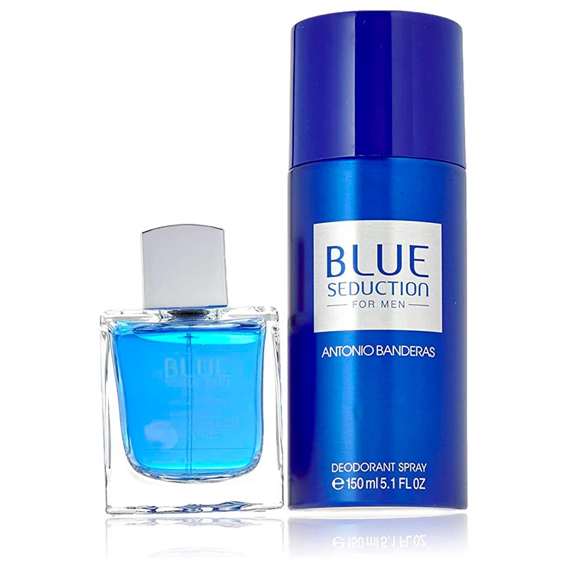 Wholesale Antonio Banderas Blue Seduction for Men 2 Piece Set (3.4 Eau de Toilette Spray + 5.1 Deodorant Spray)
