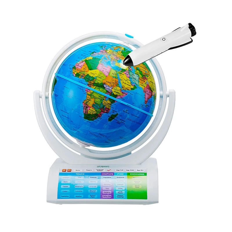 Wholesale Oregon Scientific SG338R Smart Globe Explorer AR Educational World Geography Kids-Learning Toy Space Planet Science Earths Inner Core Bluetooth Pen 