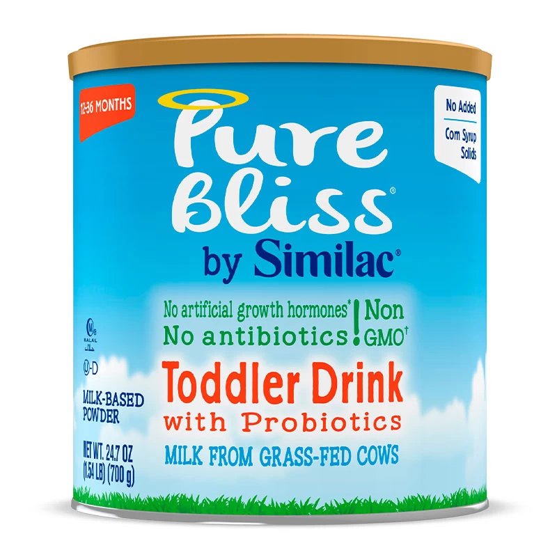Wholesale Pure Bliss by Similac Toddler Drink with Probiotics, Starts With Fresh Milk From Grass-Fed Cows, Non-gmo Toddler Formula, 24.7 Oz, 6Count