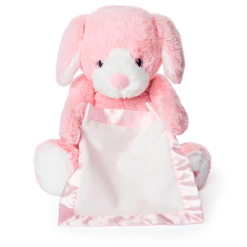 Wholesale Peek-a-Boo Furry Friends Animated Peek-a-Boo Puppy Plush, Pink, 10